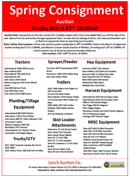 Iowa State University Surplus Equipment Auctions